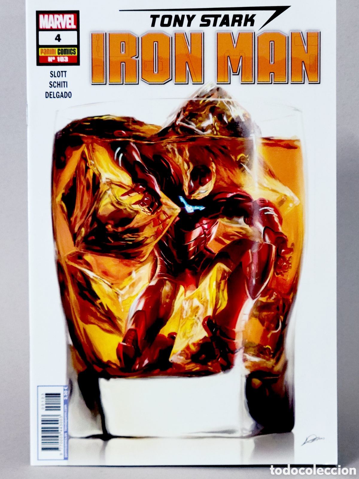 C&oacute;mics: C&Oacute;MIC INVENCIBLE IRON MAN 103 TONY STARK VOL.2 PANINI VOLUMEN MARVEL 4 GRAPA DE KIOSCO