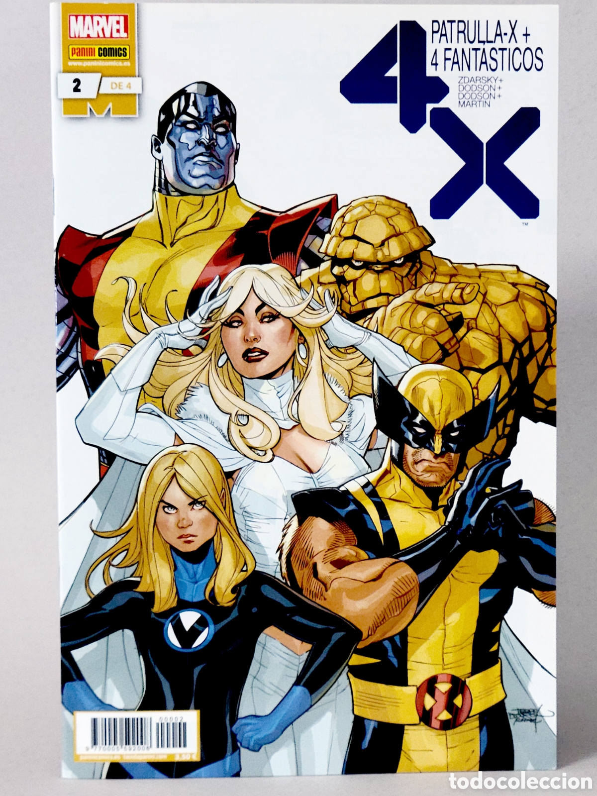 C&oacute;mics: C&Oacute;MIC LOS 4 CUATRO FANTASTICOS PATRULLA X 2 PANINI MARVEL GRAPA DE KIOSCO