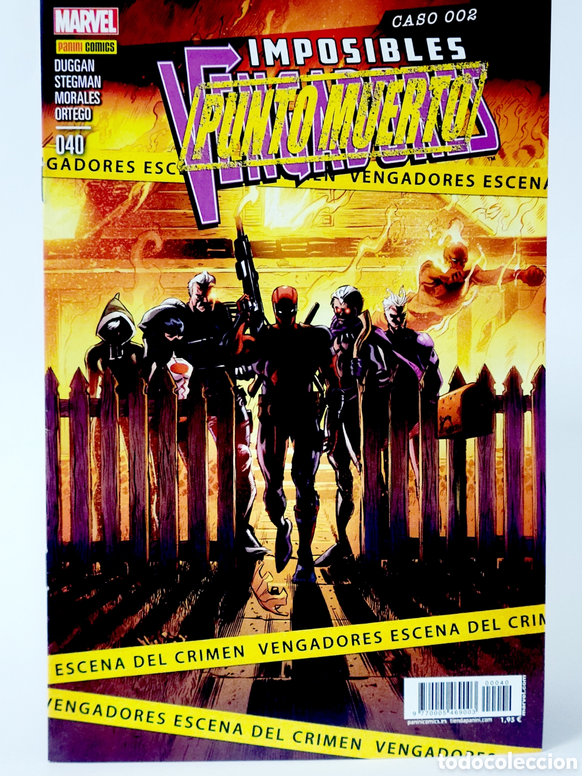 C&oacute;mics: C&Oacute;MIC IMPOSIBLES VENGADORES 40 PUNTO MUERTO PANINI MARVEL VOLUMEN GRAPA DE KIOSCO