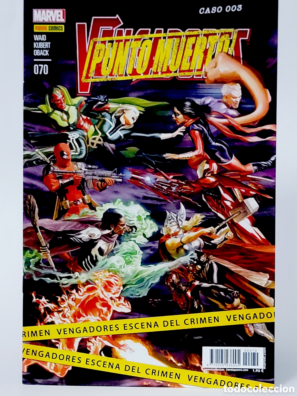 C&oacute;mics: C&Oacute;MIC VENGADORES 70 PUNTO MUERTO PANINI MARVEL VOLUMEN GRAPA DE KIOSCO