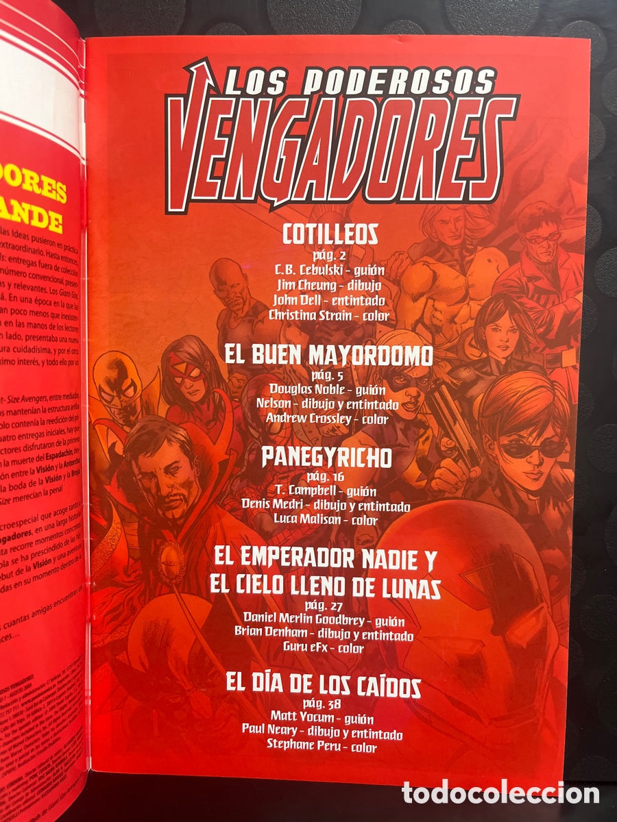 C&oacute;mics: LOS PODEROSOS VENGADORES N.7 EL D&Iacute;A DE LOS CA&Iacute;DOS ( 2008/2011 ) - Foto 3