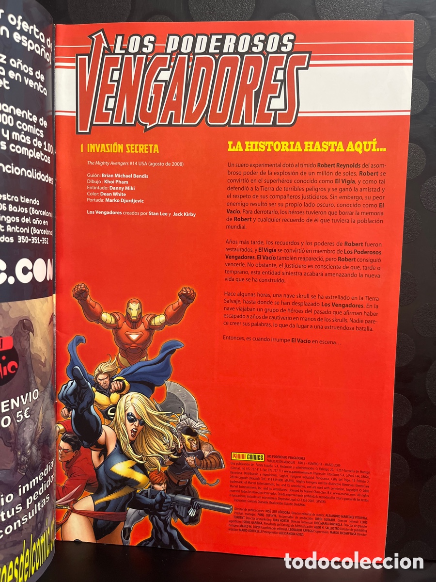 C&oacute;mics: LOS PODEROSOS VENGADORES N.14 INVASI&Oacute;N SECRETA ( 2008/2011 ) - Foto 3