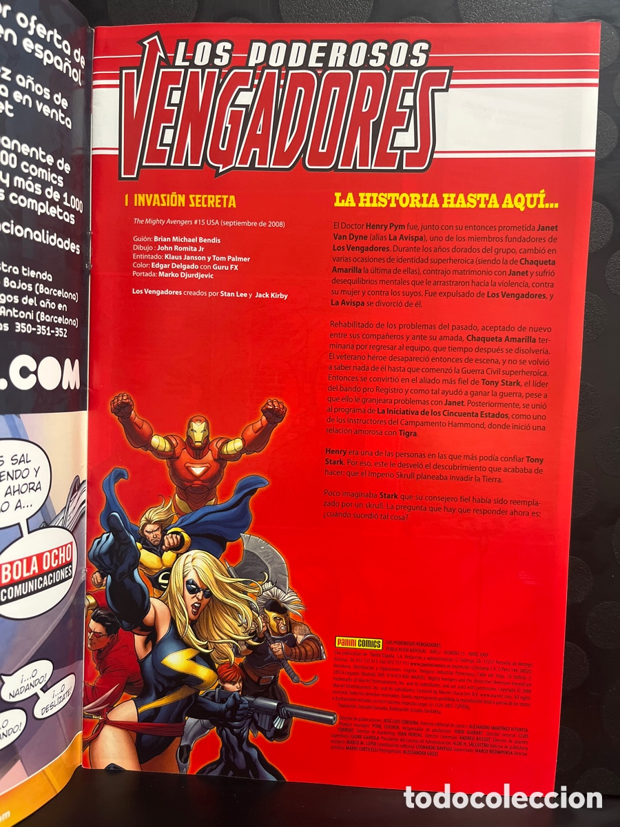 C&oacute;mics: LOS PODEROSOS VENGADORES N.15 INVASI&Oacute;N SECRETA ( 2008/2011 ) - Foto 3