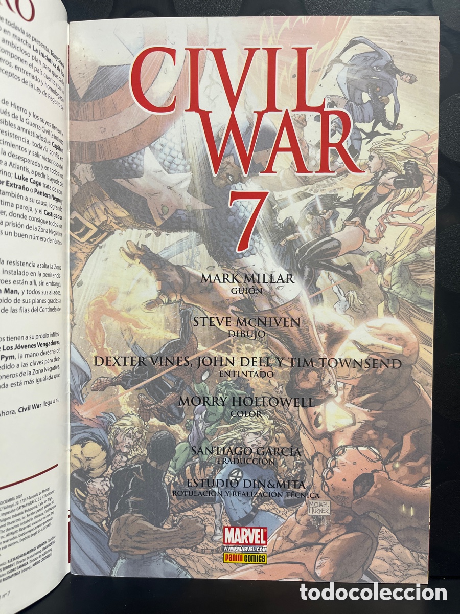 C&oacute;mics: CIVIL WAR N.7 EL ACONTECIMIENTO MARVEL DEL A&Ntilde;O ( 2007 ) - Foto 3