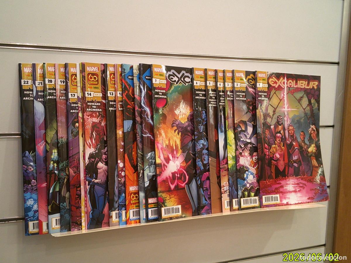 C&oacute;mics: EXCALIBUR COMPLETA 22 NUMEROS MARVEL - PANINI OFERTA (ANTES 92,10&euro;)