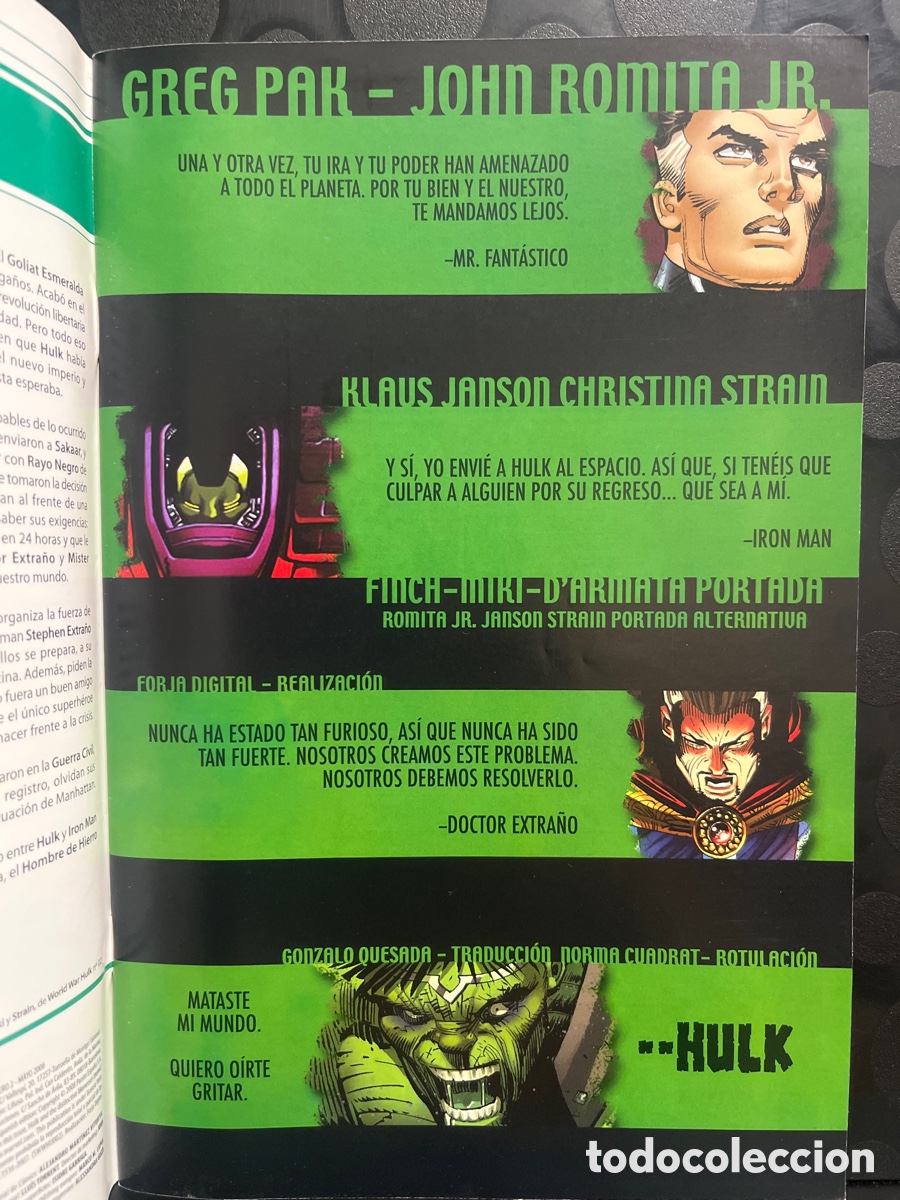 C&oacute;mics: WORLD WAR HULK N.2 CASUS BELLI ( 2008 ) - Foto 3