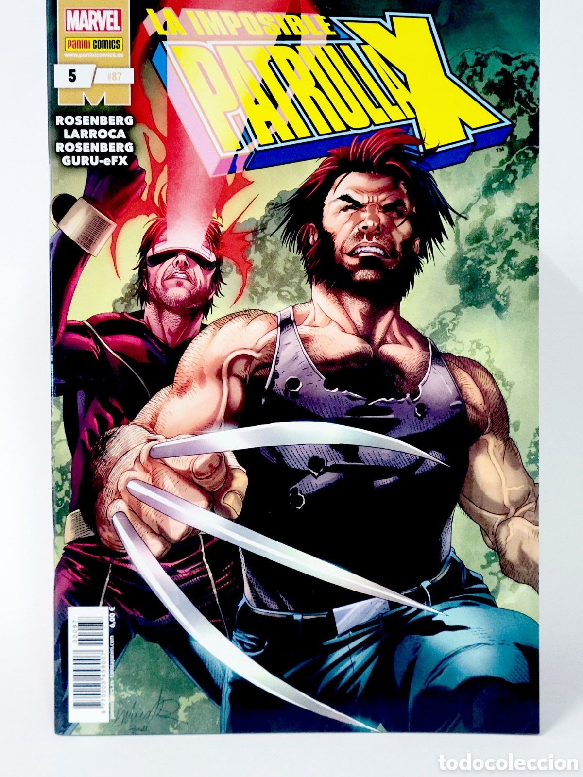 C&oacute;mics: C&Oacute;MIC LA IMPOSIBLE PATRULLA-X 87 PANINI MARVEL 5 GRAPA DE KIOSCO