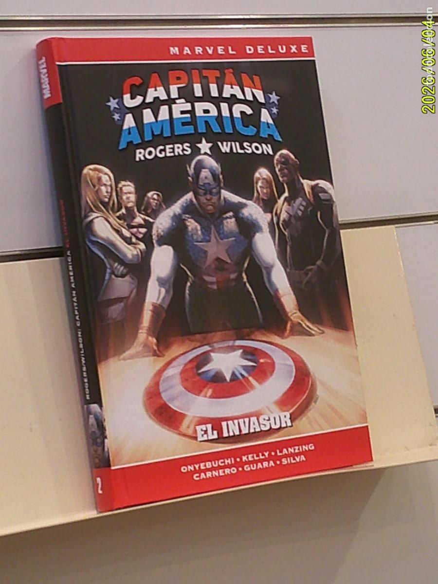C&oacute;mics: MARVEL DELUXE CAPITAN AMERICA ROGERS & WILSON EL INVASOR TOMO TAPA DURA - PANINI