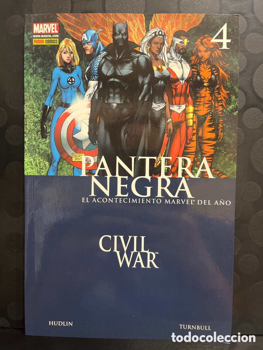 C&oacute;mics: PANTERA NEGRA VOL.1 N.4 CIVIL WAR : CR&Iacute;MENES DE GUERRA ( 2007/2009 )