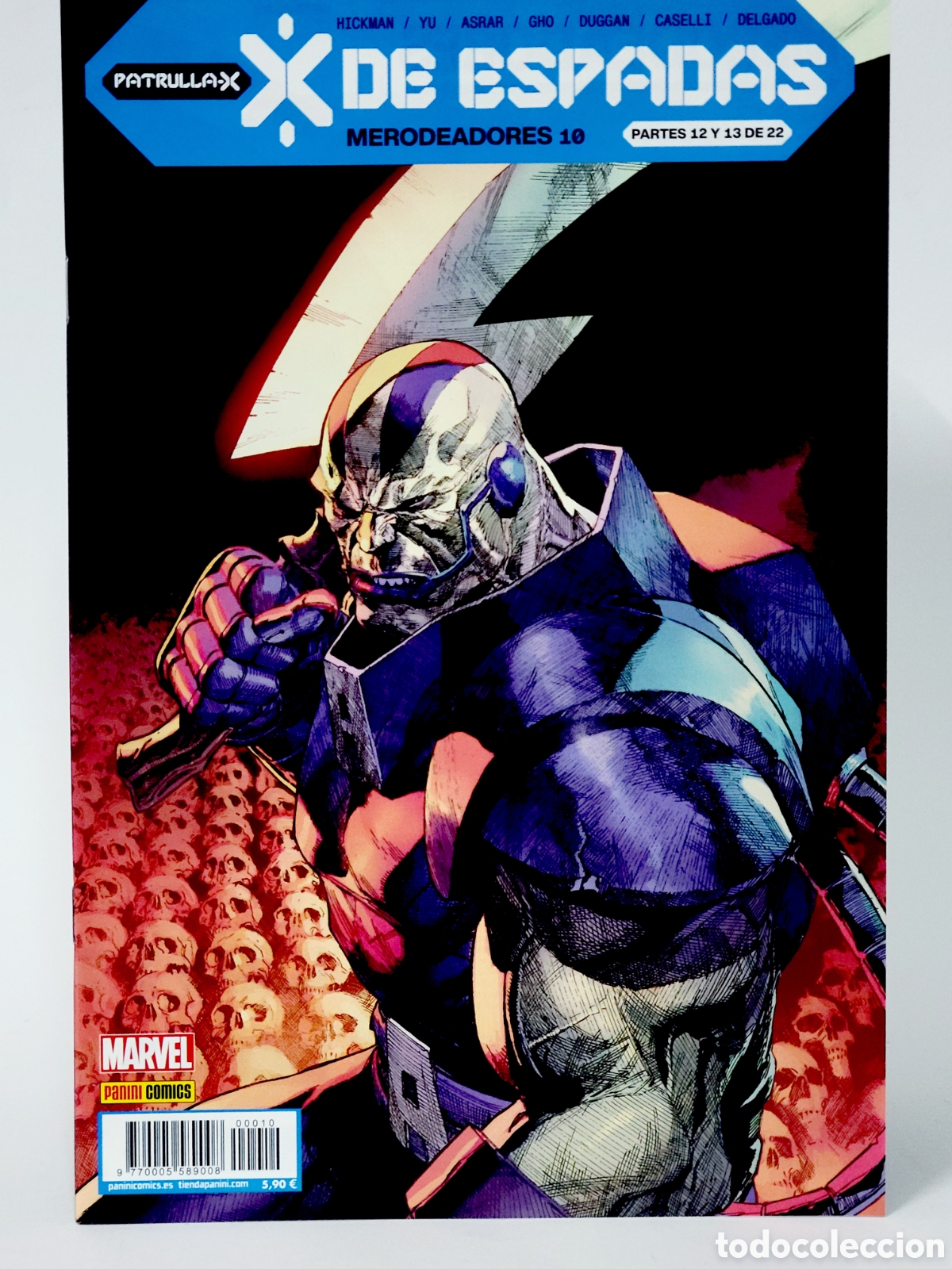 C&oacute;mics: C&Oacute;MIC PATRULLA-X 10 X DE ESPADAS PANINI MARVEL GRAPA DE KIOSCO