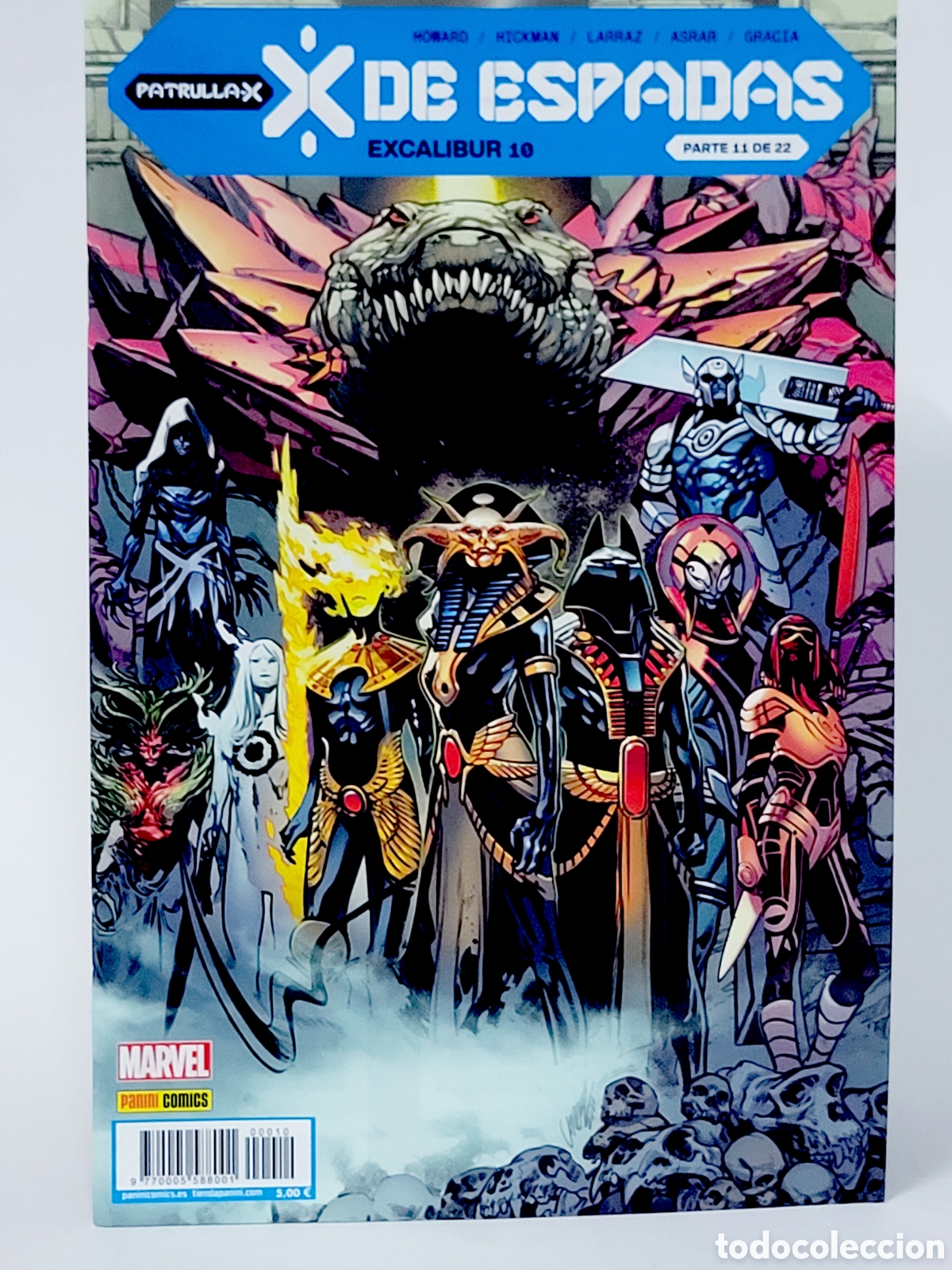 C&oacute;mics: C&Oacute;MIC PATRULLA-X EXCALIBUR 10 X DE ESPADAS PANINI MARVEL GRAPA DE KIOSCO