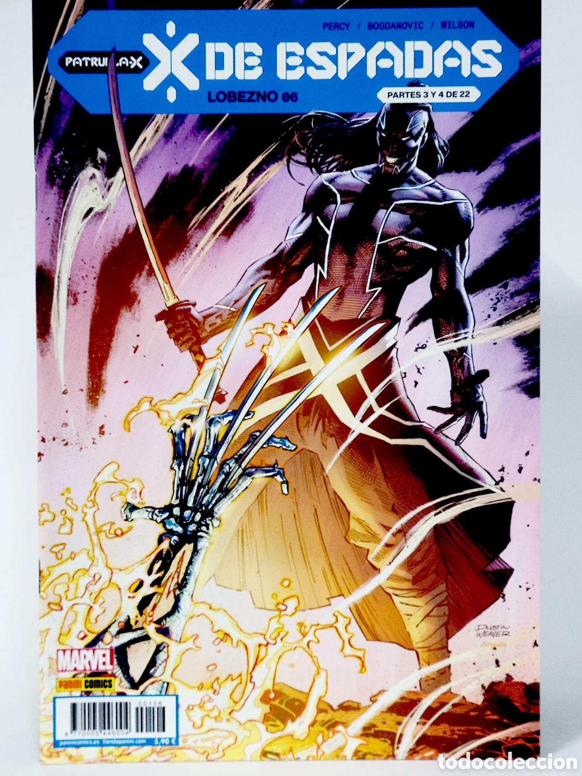C&oacute;mics: C&Oacute;MIC PATRULLA-X LOBEZNO 106 X DE ESPADAS PANINI MARVEL GRAPA DE KIOSCO