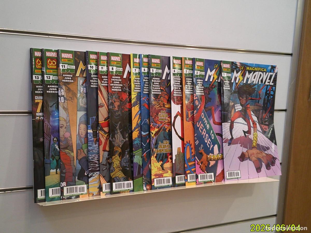 C&oacute;mics: LA MAGNIFICA MS. MARVEL COMPLETA 13 NUM. PANINI OFERTA ANTES 55,70 EU.