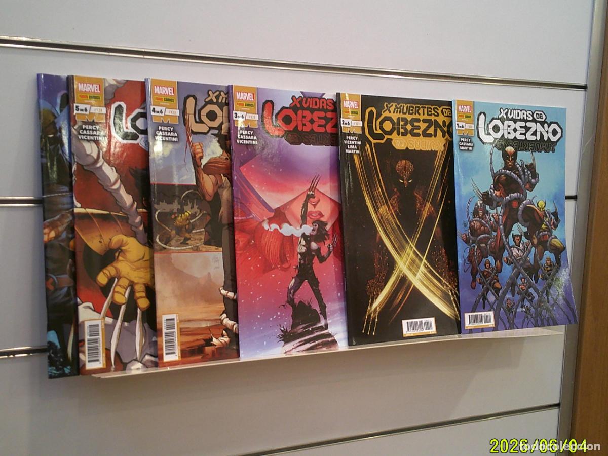 C&oacute;mics: SAGA X VIDAS DE LOBEZNO X MUERTES DE LOBEZNO COMPLETA 6 NUM. PANINI OFERTA ANTES 33,60 EU.
