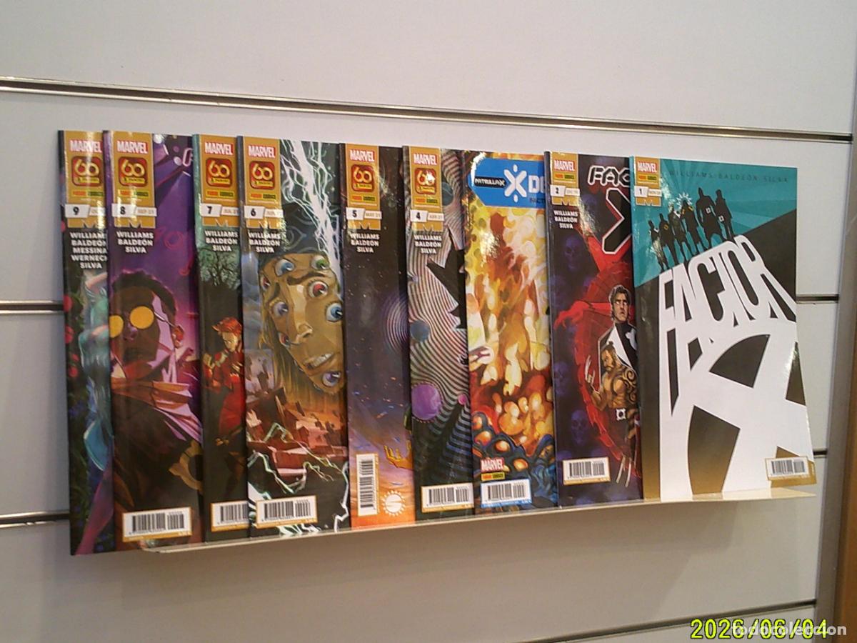 C&oacute;mics: FACTOR X COMPLETA 9 NUM. PANINI OFERTA ANTES 36,40 EU.