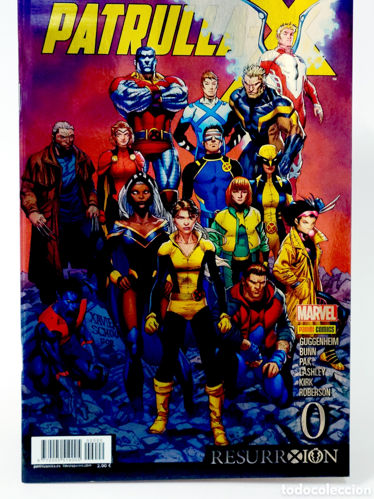 C&oacute;mics: C&Oacute;MIC PATRULLA-X RESURRXION 0 PANINI MARVEL GRAPA DE KIOSCO
