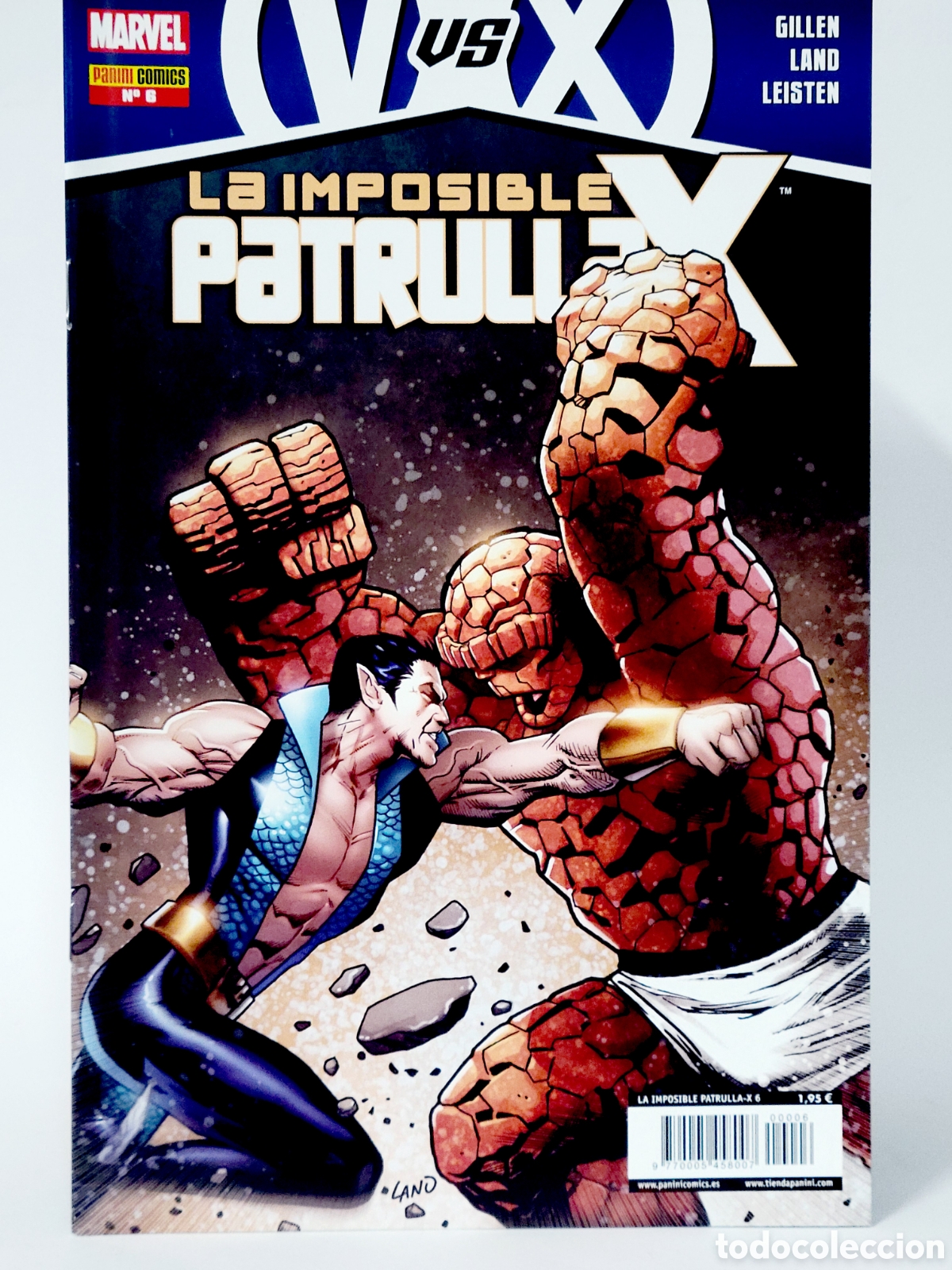 C&oacute;mics: C&Oacute;MIC LA IMPOSIBLE PATRULLA-X 6 PANINI MARVEL GRAPA DE KIOSCO