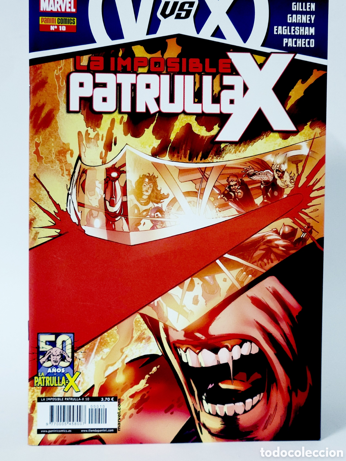 C&oacute;mics: C&Oacute;MIC LA IMPOSIBLE PATRULLA-X 10 PANINI MARVEL GRAPA DE KIOSCO