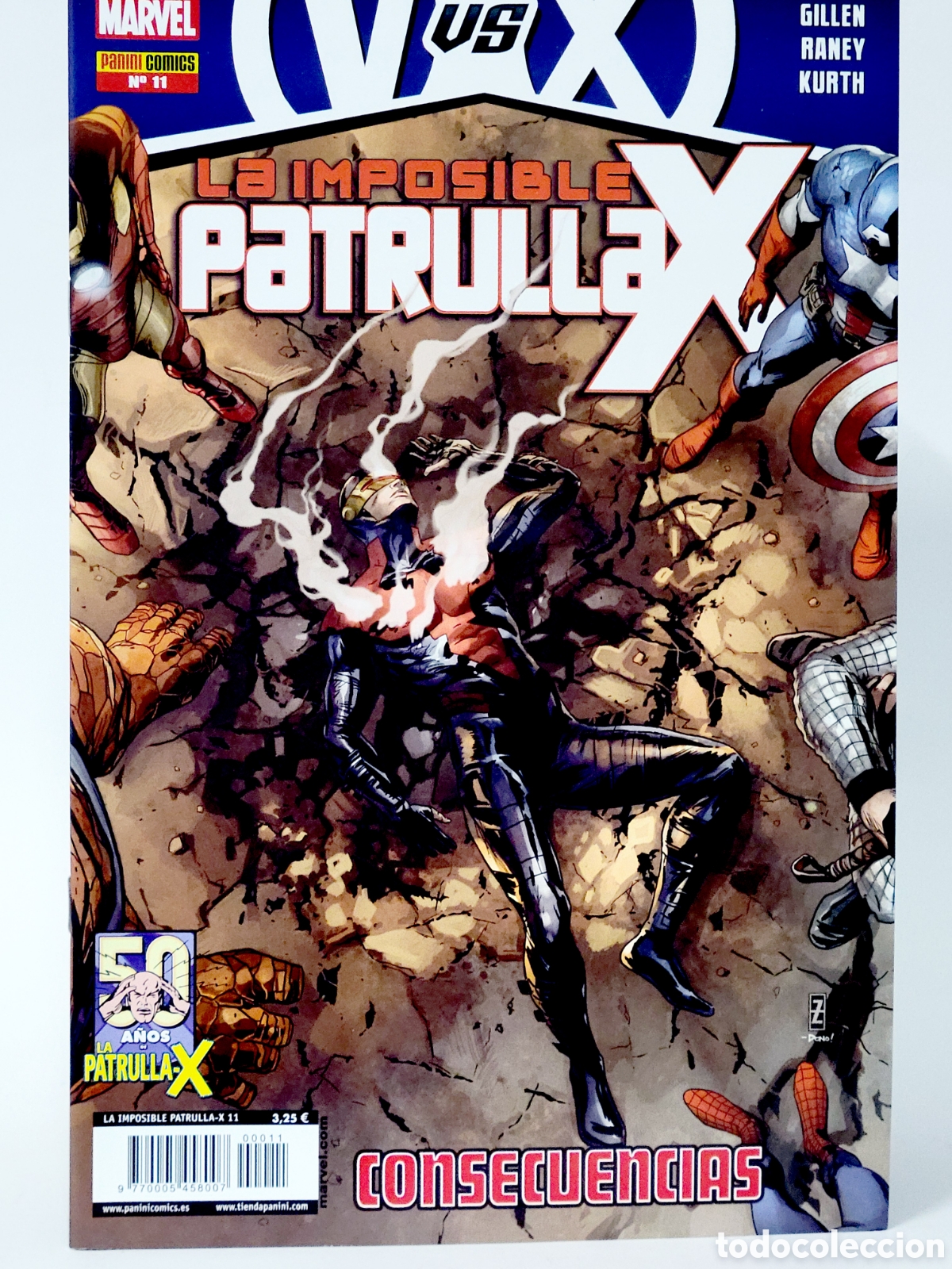 C&oacute;mics: C&Oacute;MIC LA IMPOSIBLE PATRULLA-X 11 PANINI MARVEL GRAPA DE KIOSCO