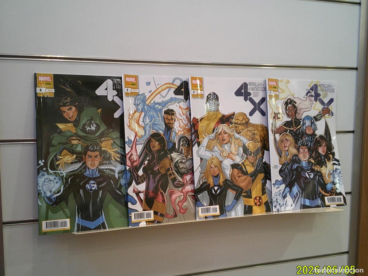 C&oacute;mics: PATRULLA-X + 4 FANTASTICOS COMPLETA 4 NUMEROS MARVEL - PANINI OFERTA (ANTES 14,70&euro;)