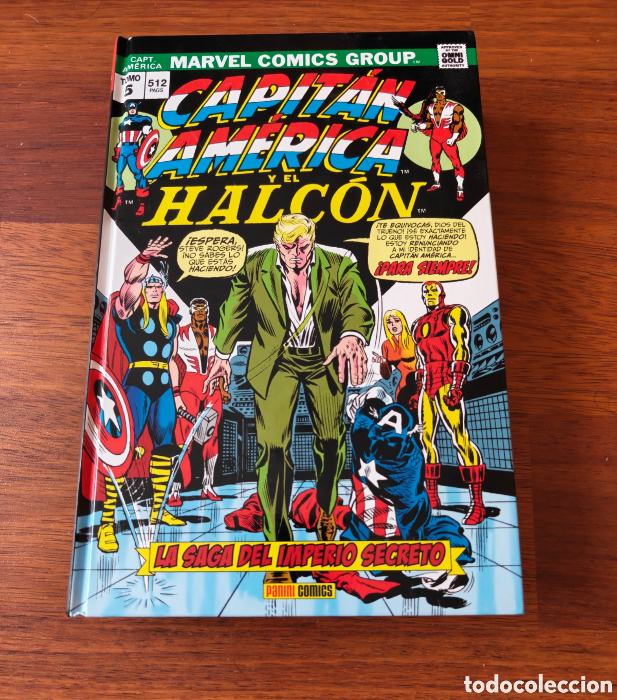 C&oacute;mics: Omnigold Marvel Gold Capitan Am&eacute;rica y El Halc&oacute;n. La Saga del Imperio Secreto. Tomo 5.