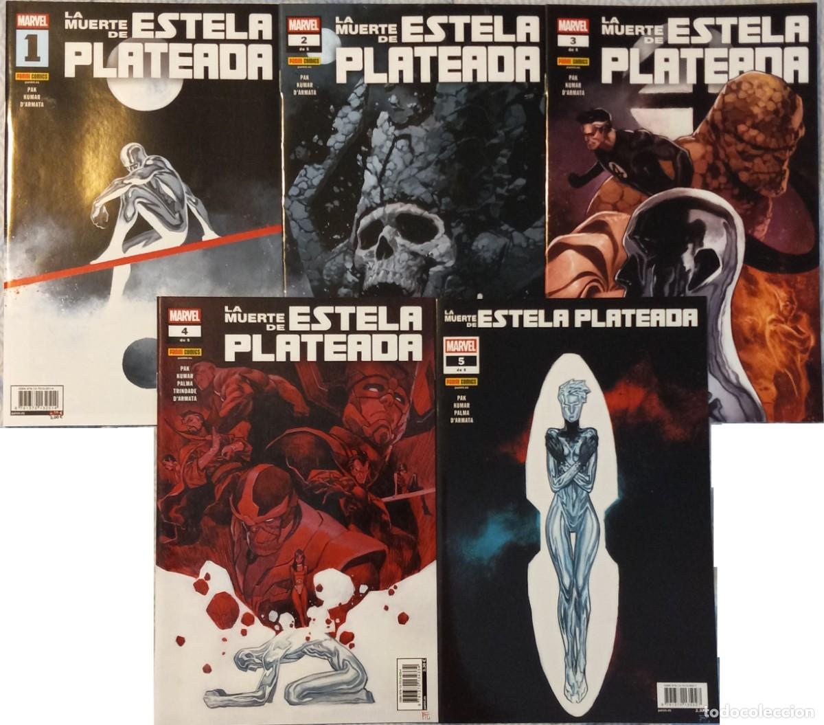 C&oacute;mics: LA MUERTE DE ESTELA PLATEADA #1-5, de GREG PAK y SUMIT KUMAR (Panini) SERIE COMPLETA