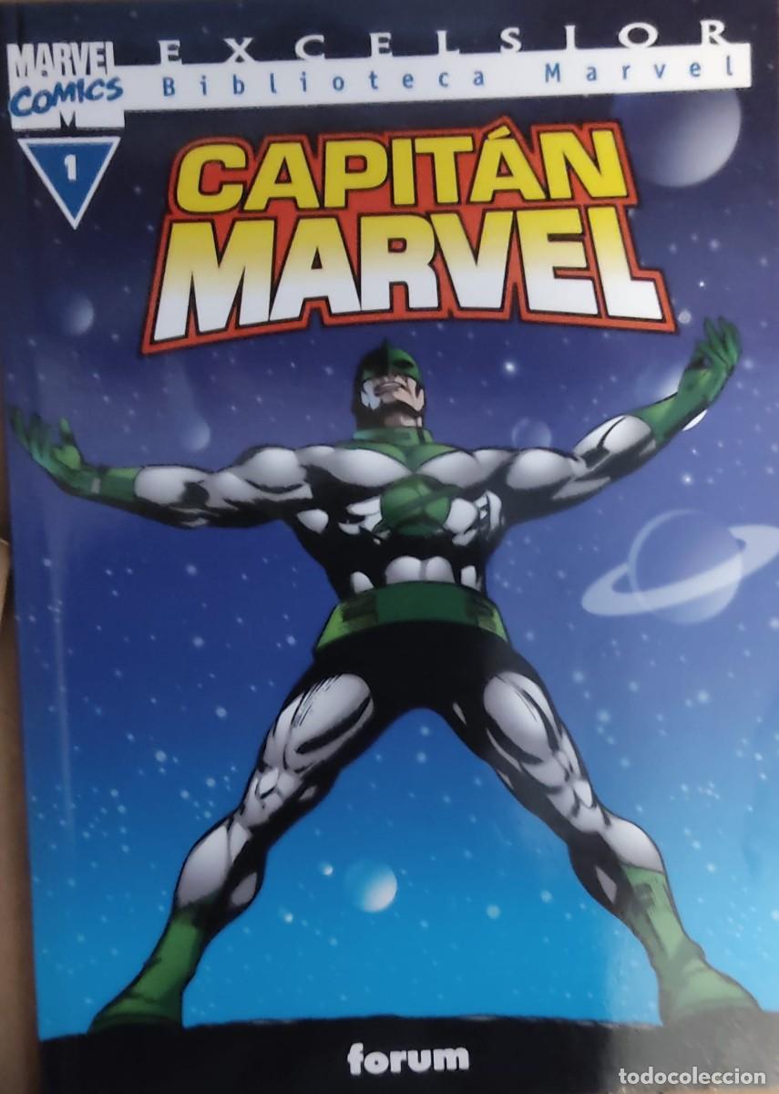 C&oacute;mics: Capitan marvel, biblioteca marvel 10 LIBROS