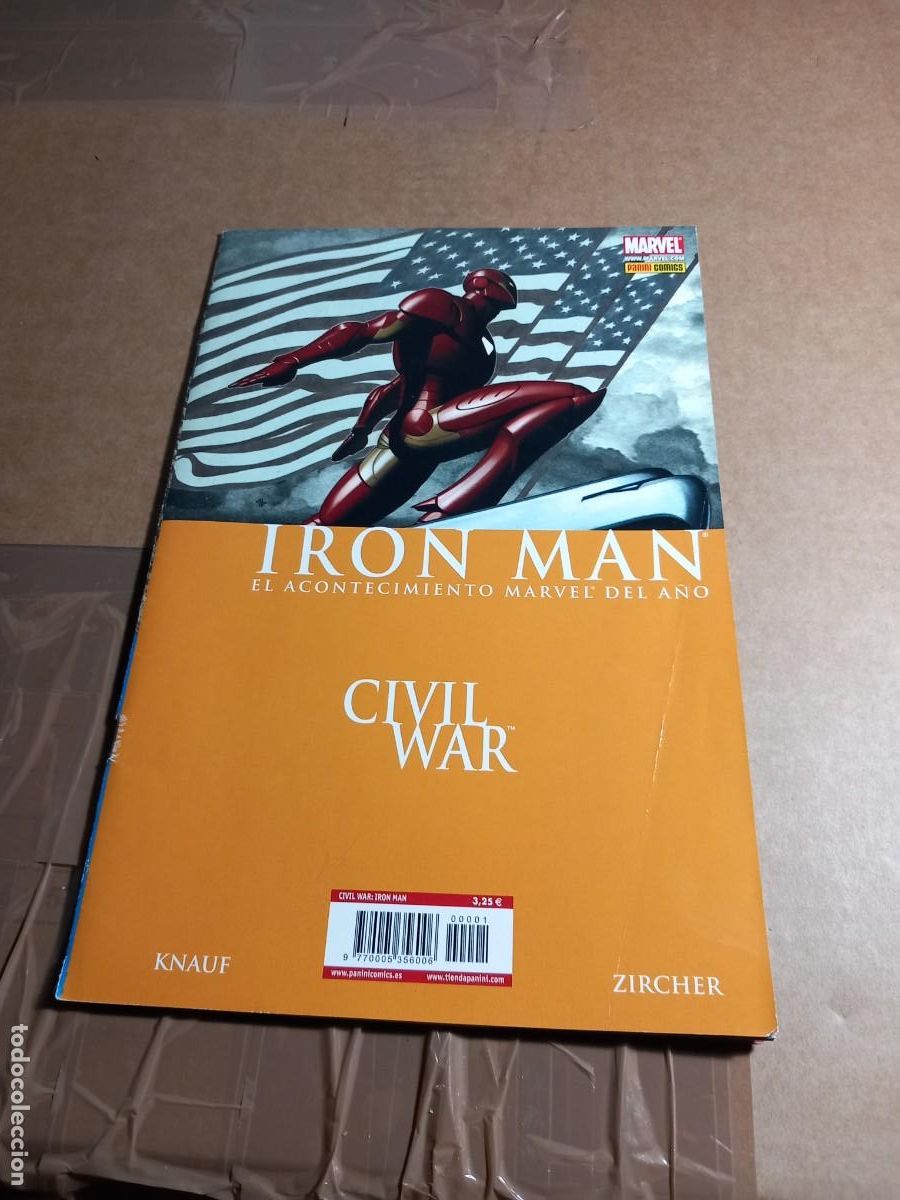 C&oacute;mics: IRON MAN CIVIL WAR PANINI