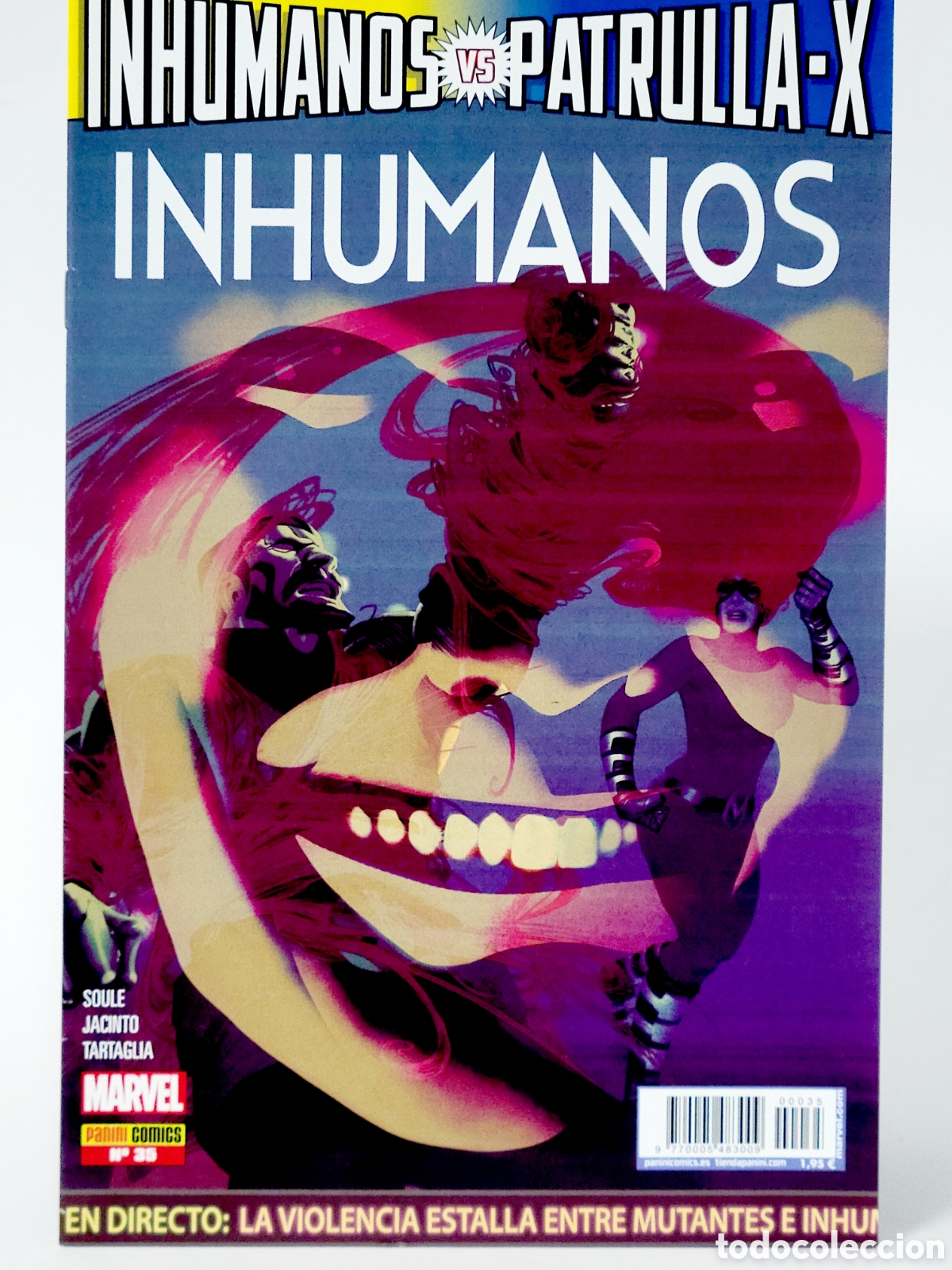 C&oacute;mics: C&Oacute;MIC INHUMANOS VS PATRULLA-X 35 PANINI MARVEL GRAPA DE KIOSCO