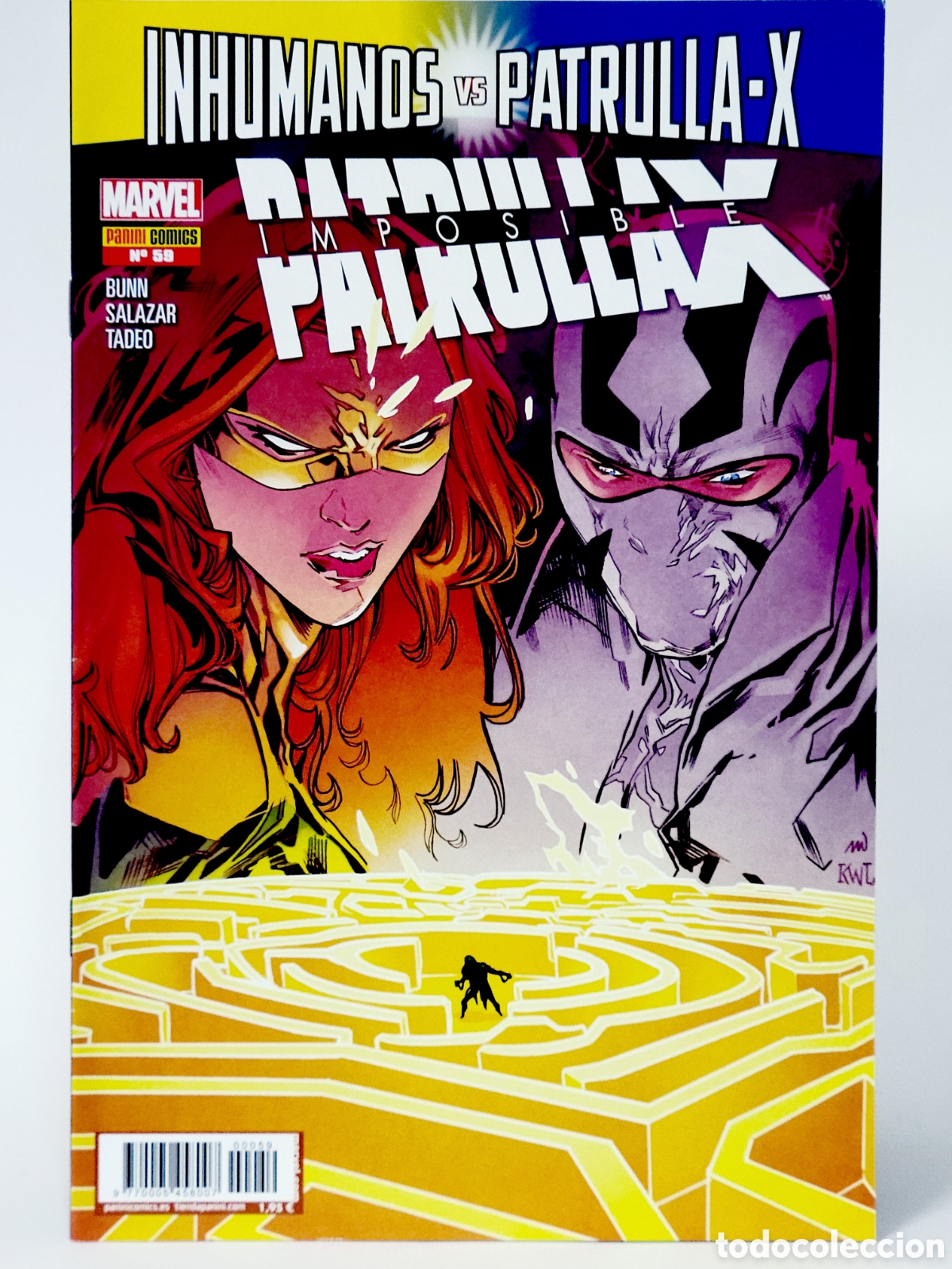 C&oacute;mics: C&Oacute;MIC LA IMPOSIBLE PATRULLA -X 59 INHUMANOS VS PATRULLA-X PANINI MARVEL GRAPA DE KIOSCO