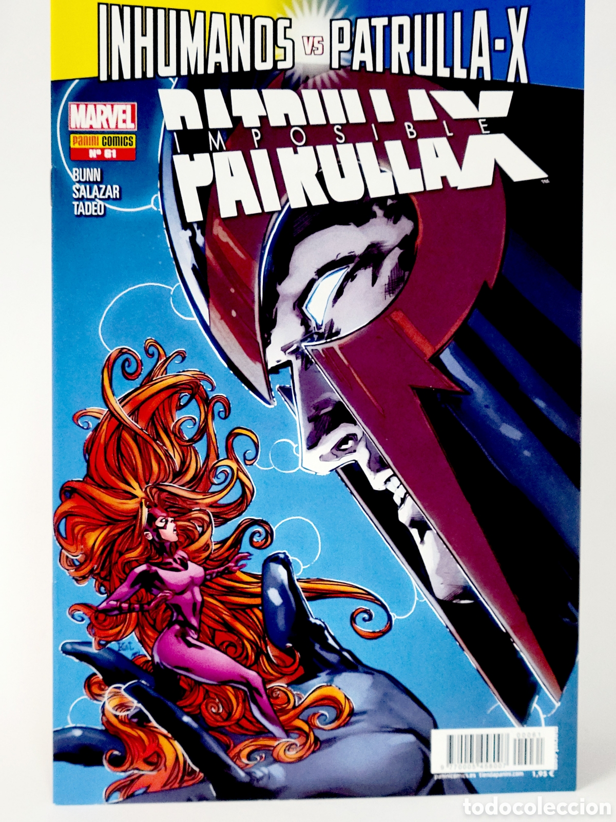 C&oacute;mics: C&Oacute;MIC LA IMPOSIBLE PATRULLA -X 61 INHUMANOS VS PATRULLA-X PANINI MARVEL GRAPA DE KIOSCO
