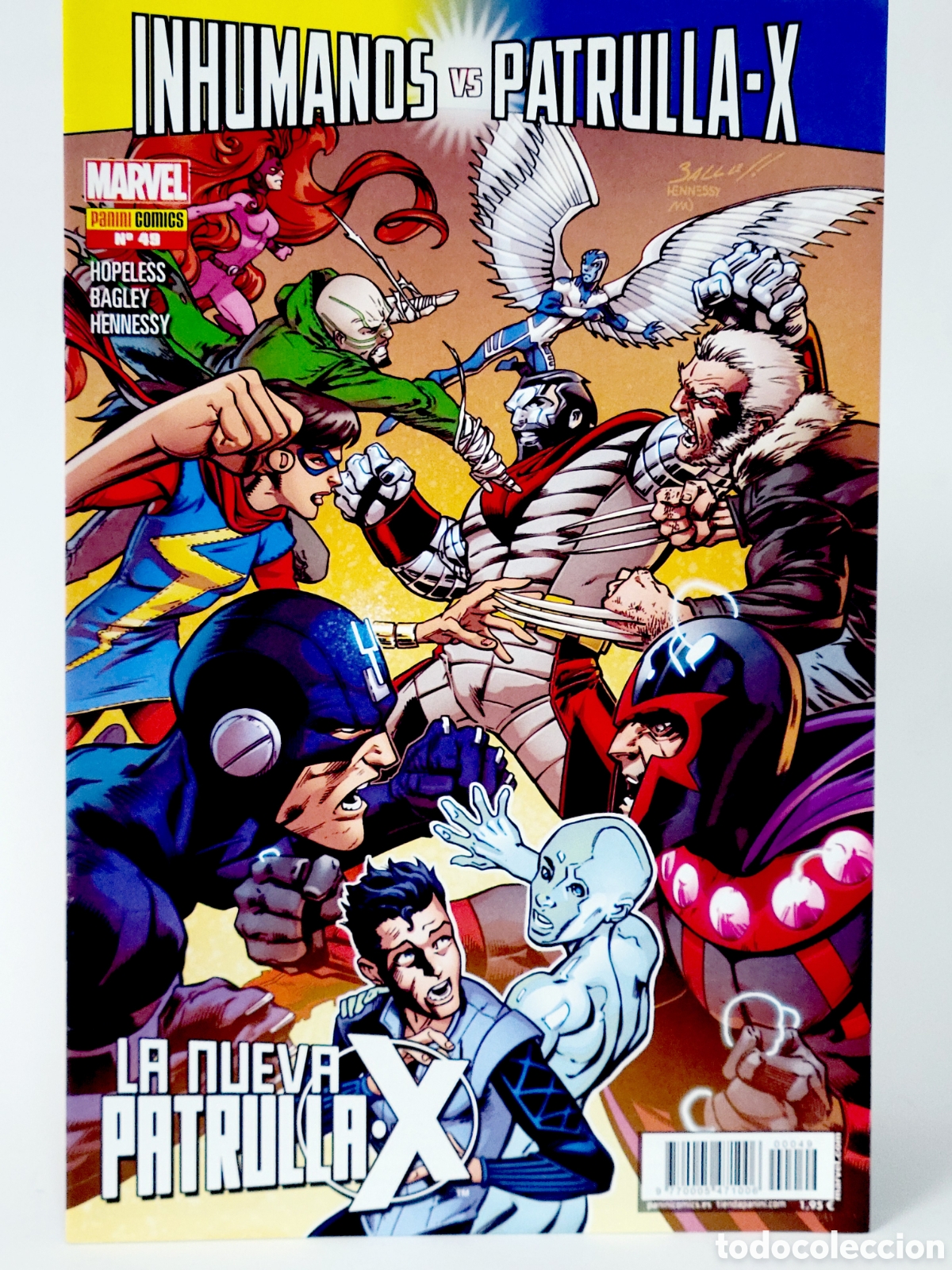 C&oacute;mics: C&Oacute;MIC LA NUEVA PATRULLA -X 49 INHUMANOS VS PATRULLA-X PANINI MARVEL GRAPA DE KIOSCO