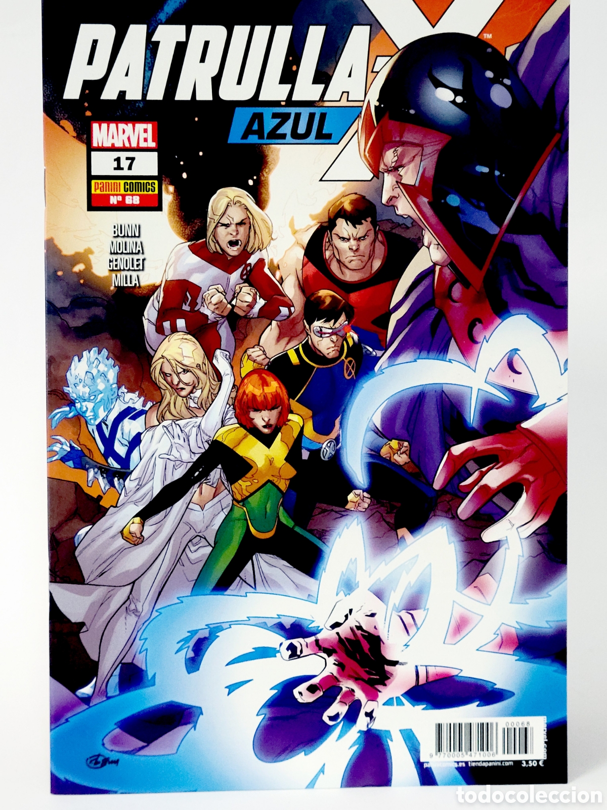 C&oacute;mics: C&Oacute;MIC PATRULLA -X AZUL 68 PANINI MARVEL GRAPA DE KIOSCO