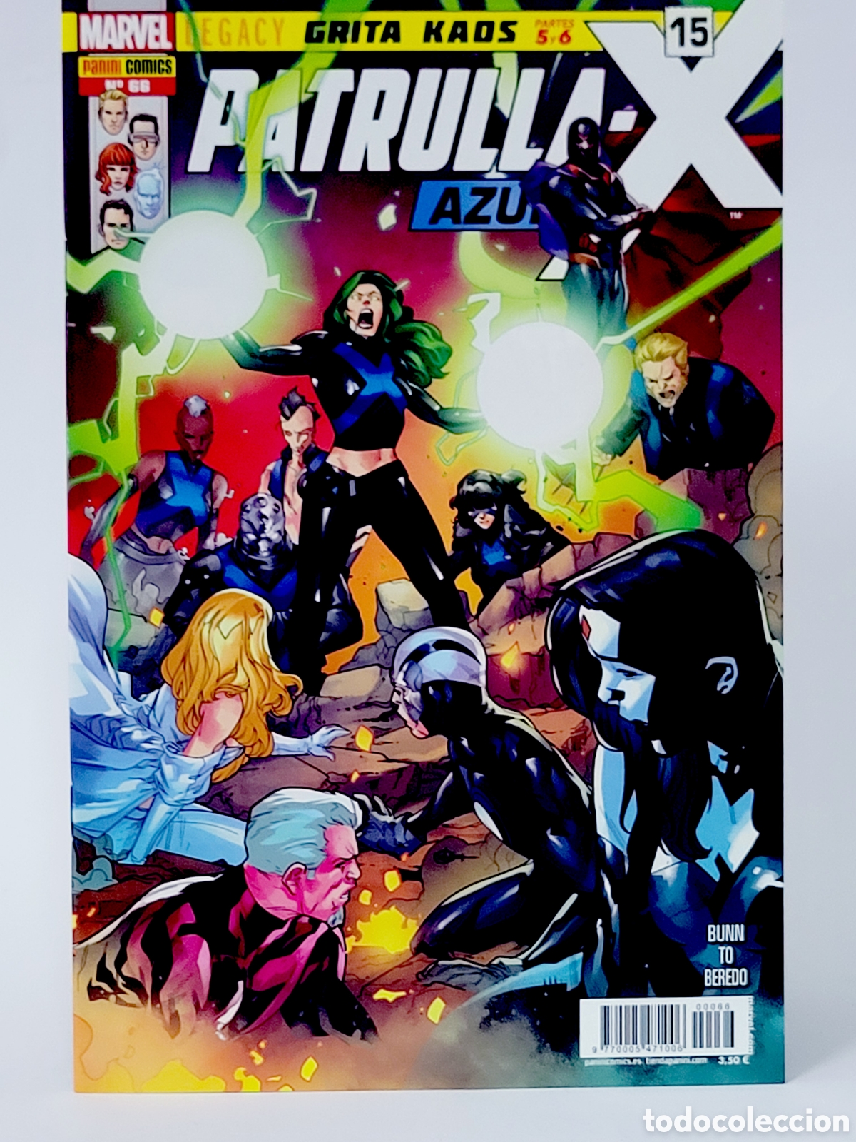C&oacute;mics: C&Oacute;MIC PATRULLA -X AZUL 66 PANINI MARVEL GRAPA DE KIOSCO