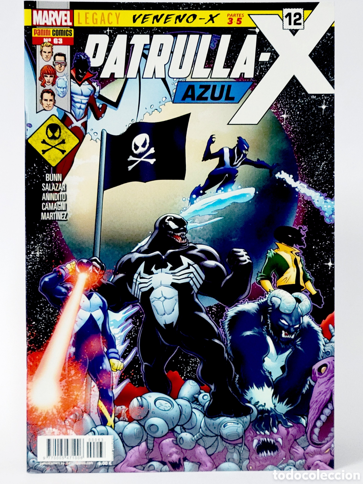 C&oacute;mics: C&Oacute;MIC PATRULLA -X AZUL 63 PANINI MARVEL GRAPA DE KIOSCO - Foto 1