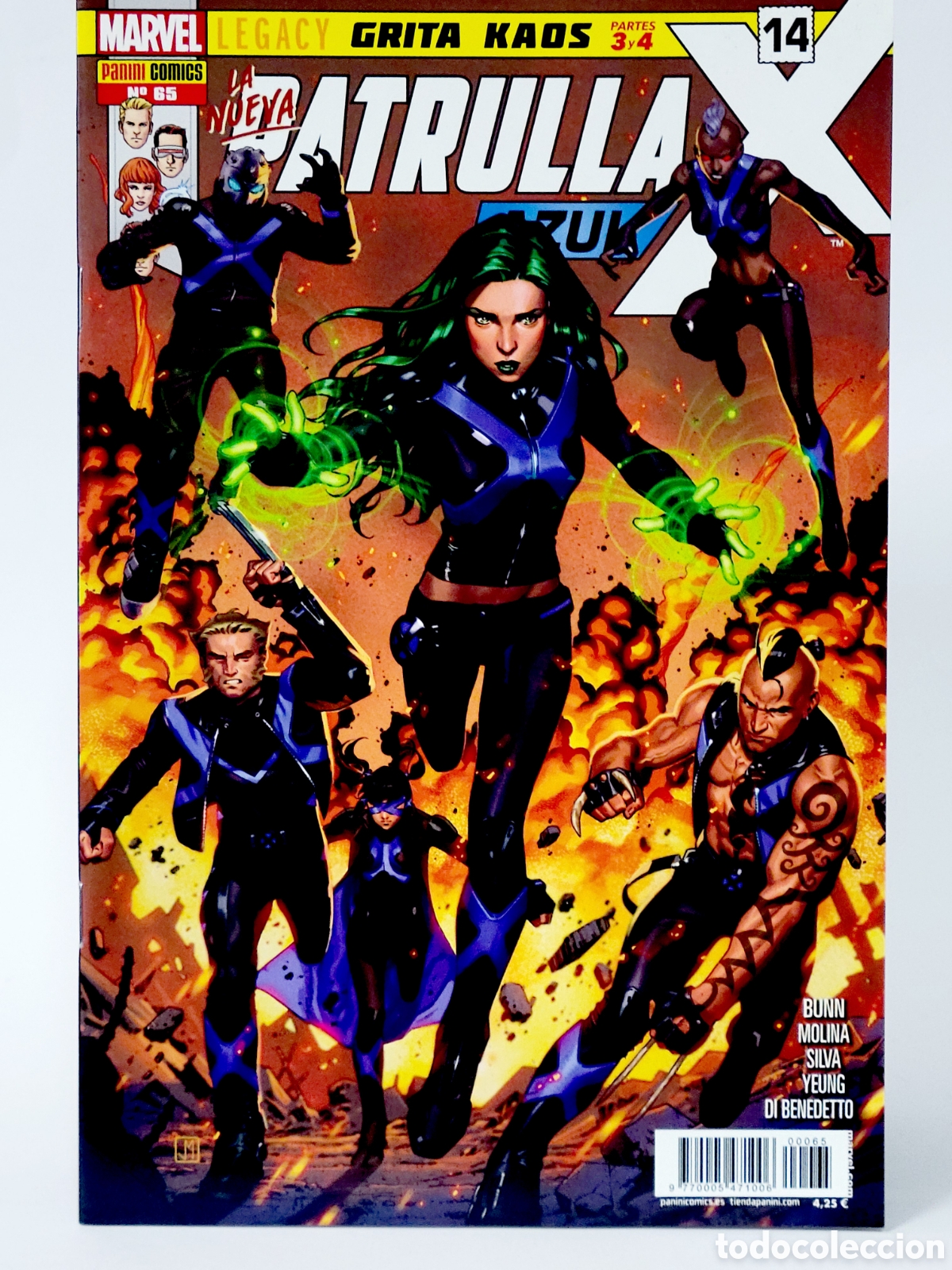 C&oacute;mics: C&Oacute;MIC PATRULLA -X AZUL 65 PANINI MARVEL GRAPA DE KIOSCO