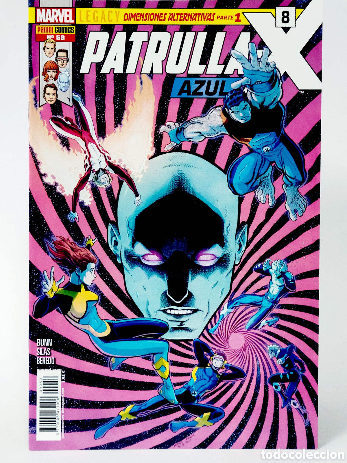 C&oacute;mics: C&Oacute;MIC PATRULLA -X AZUL 59 PANINI MARVEL GRAPA DE KIOSCO
