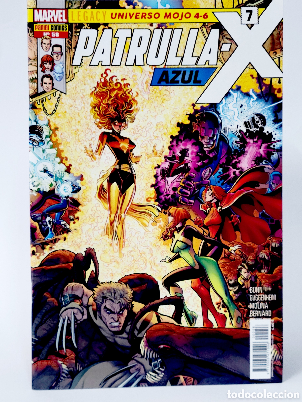 C&oacute;mics: C&Oacute;MIC PATRULLA -X AZUL 58 PANINI MARVEL GRAPA DE KIOSCO