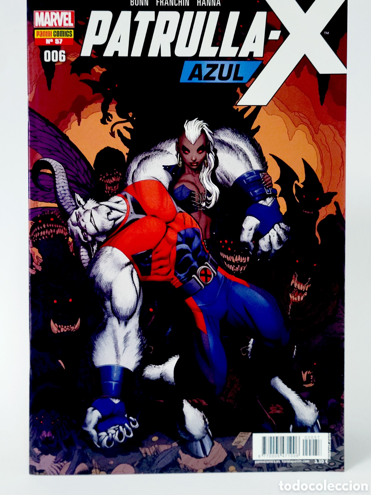 C&oacute;mics: C&Oacute;MIC PATRULLA -X AZUL 57 PANINI MARVEL GRAPA DE KIOSCO