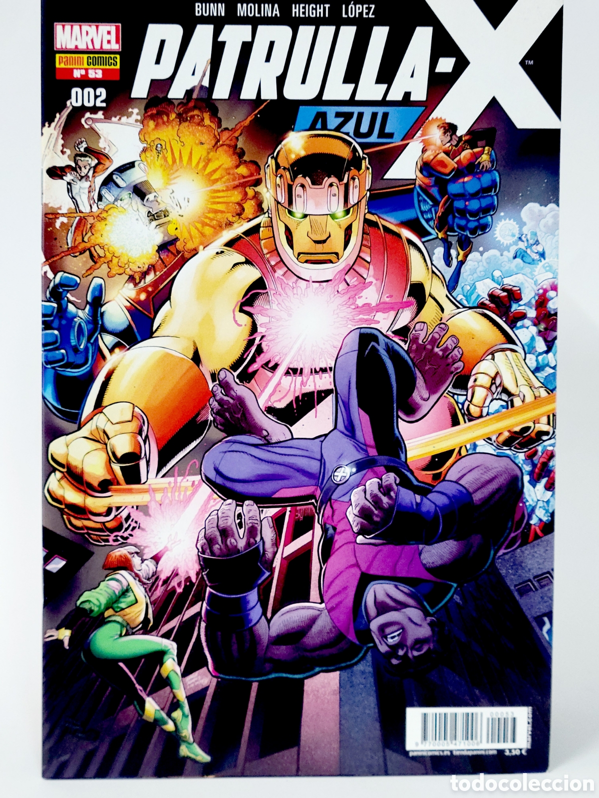 C&oacute;mics: C&Oacute;MIC PATRULLA -X AZUL 53 PANINI MARVEL GRAPA DE KIOSCO