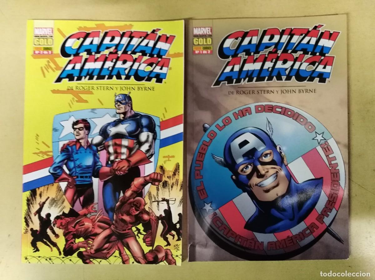C&oacute;mics: Marvel Gold.Capitan America.Completa 2 comics.Roger Stern y John Byrne.Panini