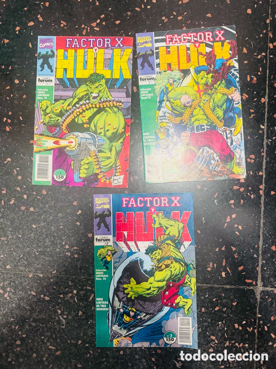 C&oacute;mics: Lote de 3 Comics Hulk factor X - Foto 1