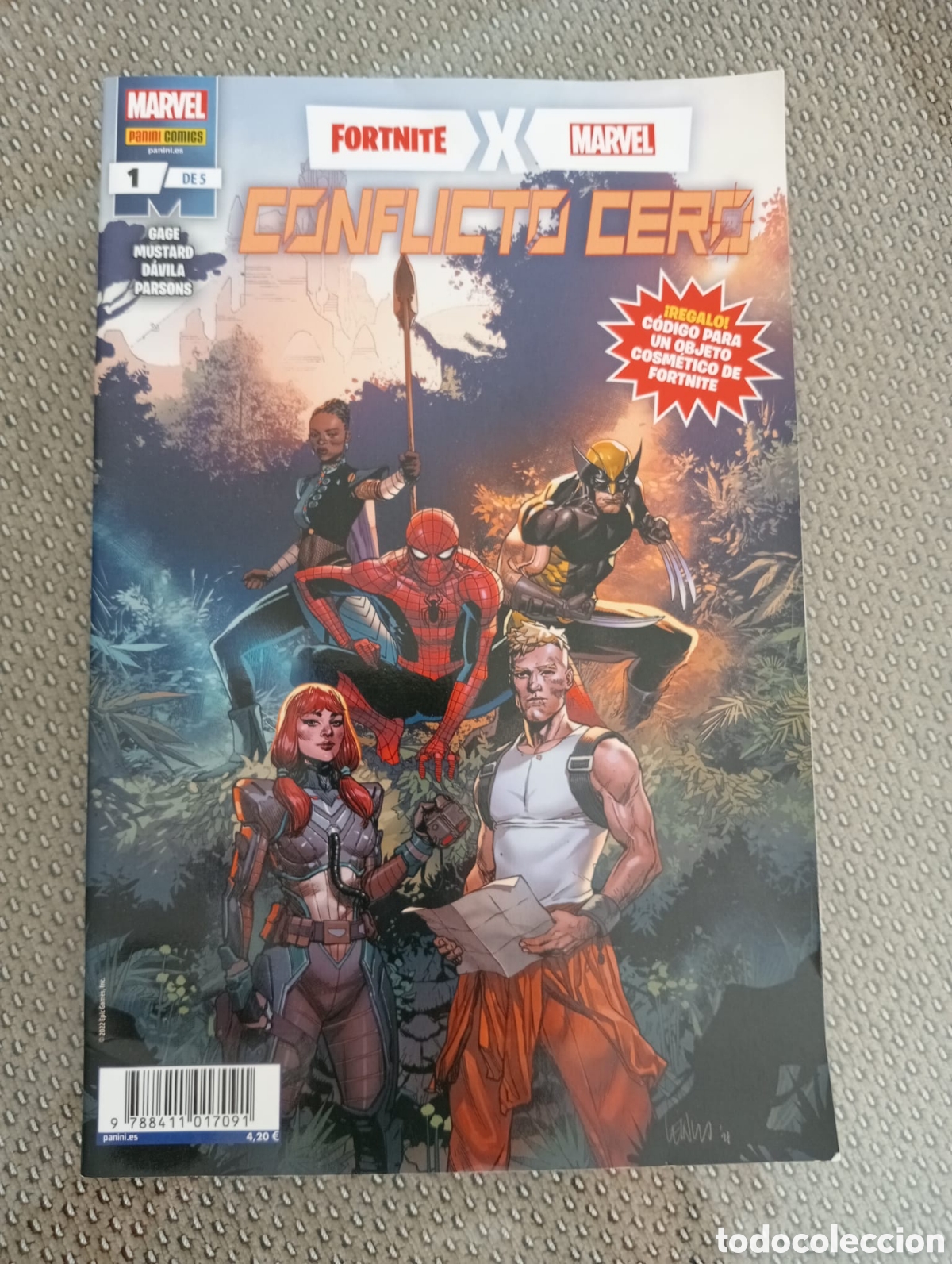 C&oacute;mics: FORTNITE x MARVEL CONFLICTO CERO N&ordm; 1-5. Completo. CHRISTOS N. GAGE Y SERGIO D&Aacute;VILA (Panini)