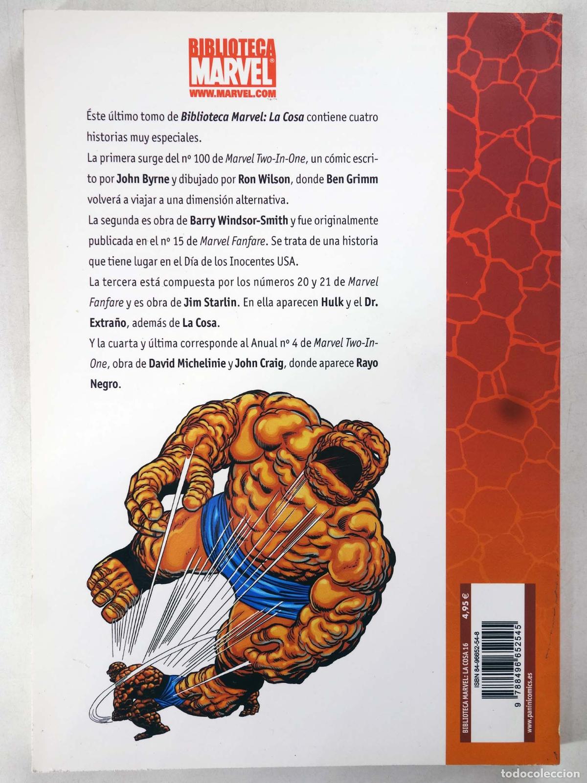 C&oacute;mics: BIBLIOTECA MARVEL EXCELSIOR: LA COSA MARVEL TWO IN ONE 16. Panini, 2006 - Foto 2