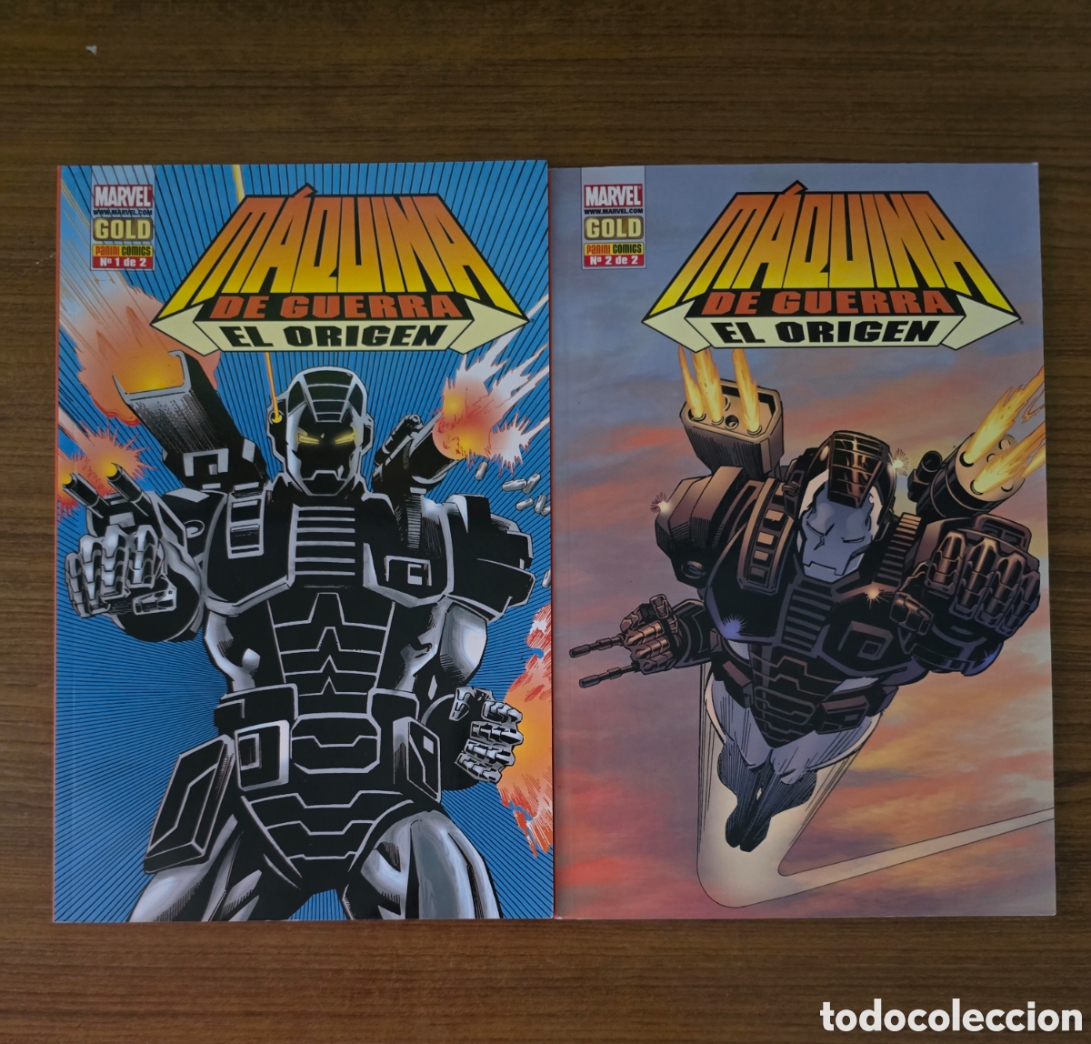 C&oacute;mics: MAQUINA DE GUERRA EL ORIGEN,2 TOMOS,GOLD,(PANINI COMICS-MARVEL)