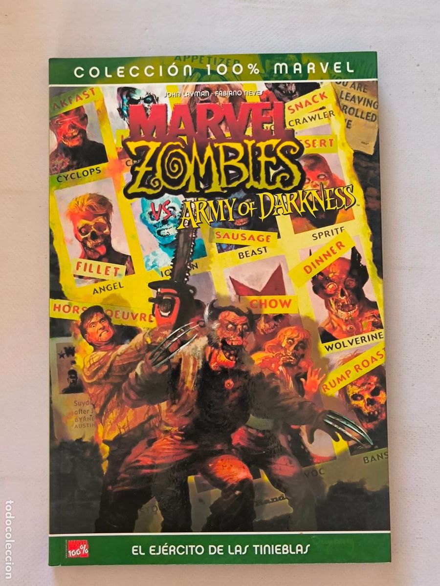 C&oacute;mics: MARVEL ZOMBIES VS ARMY OF DARKNESS - EL EJERCITO DE LAS TINIEBLAS - COLECCION 100% - PANINI (GC)
