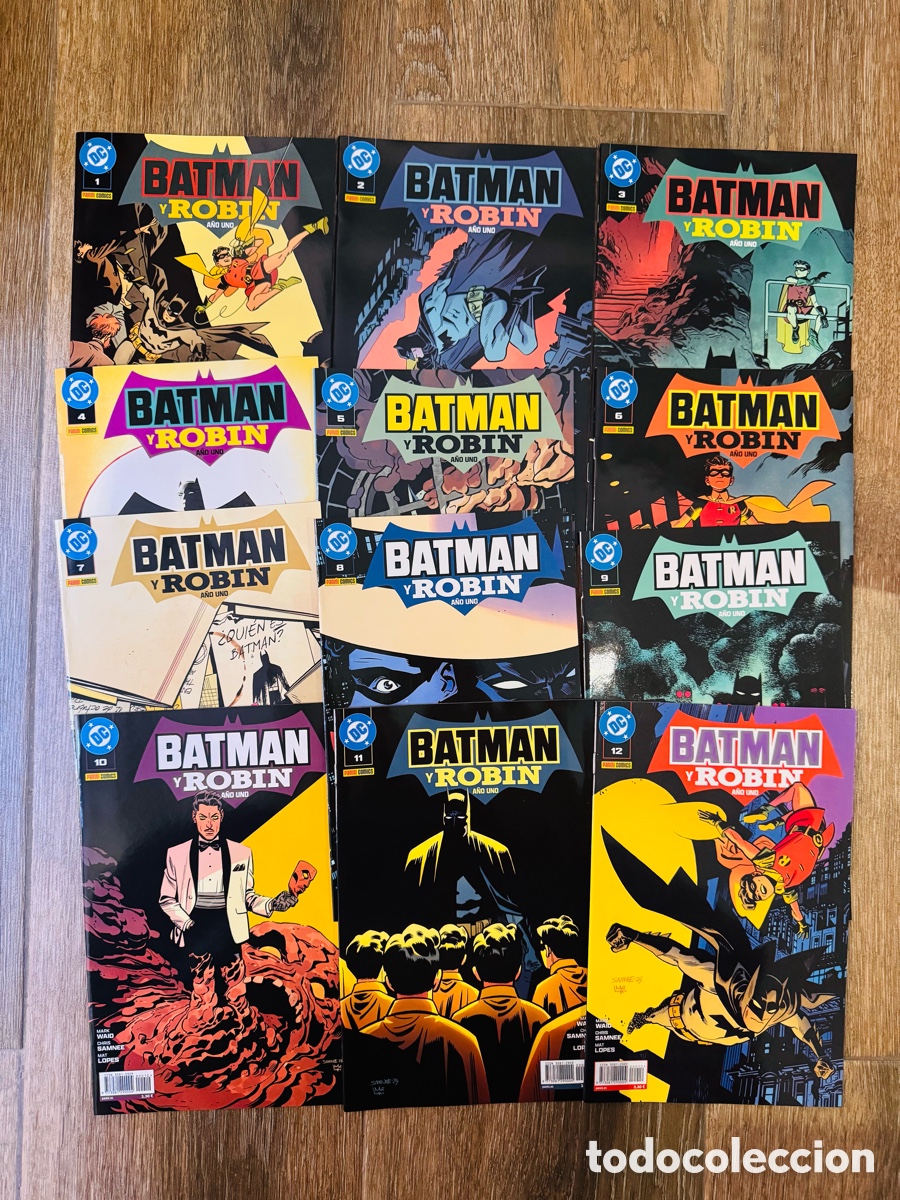 C&oacute;mics: Batman y Robin A&ntilde;o Uno 1 - Colecci&oacute;n Completa 12 grapas - Mark waid - Panini