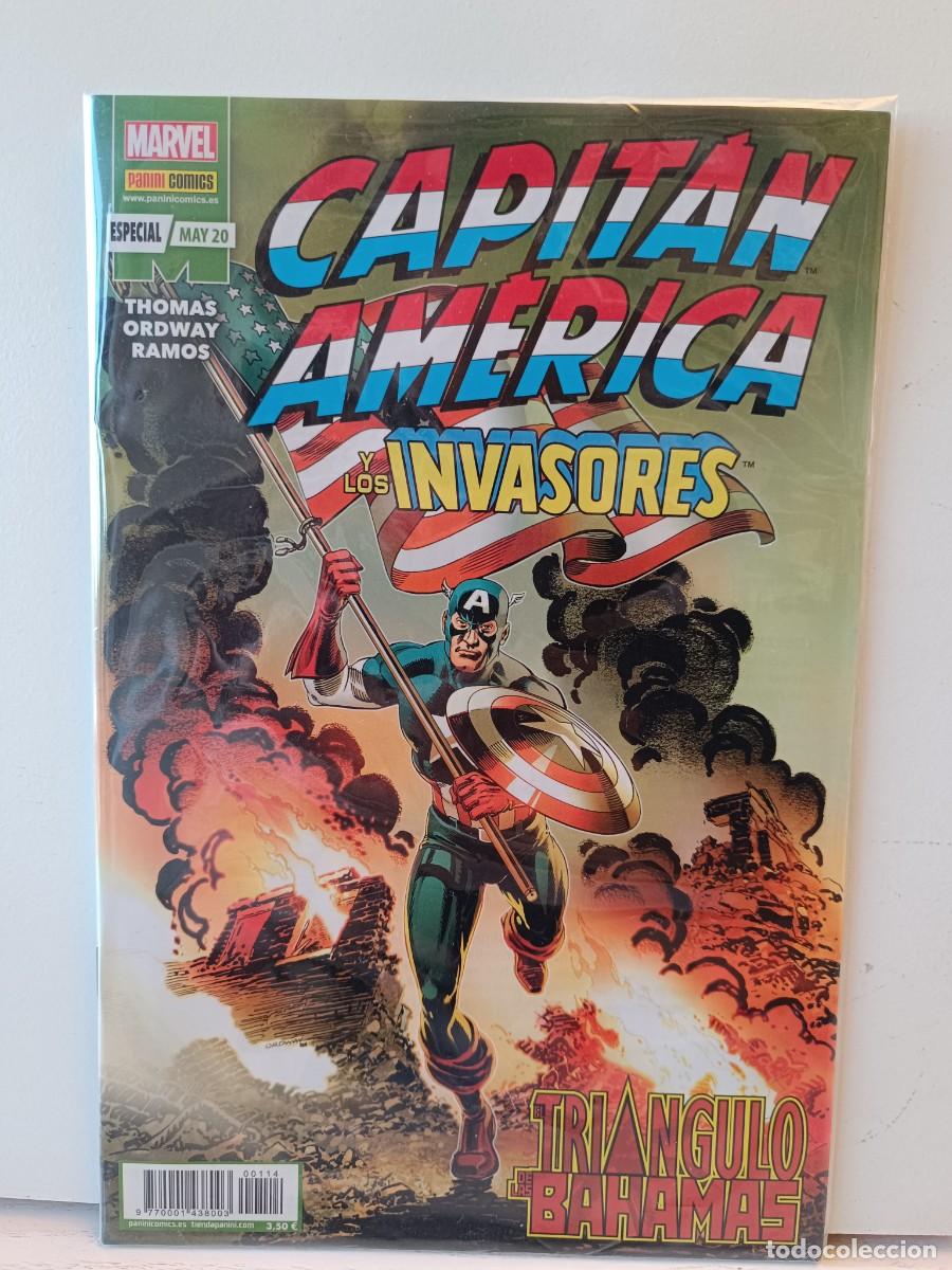 C&oacute;mics: CAPITAN AMERICA Y LOS INVASORES ESPECIAL TRIANGULO DE LAS BAHAMAS MARVEL &iexcl;&iexcl;VER FOTOS!! PANINI