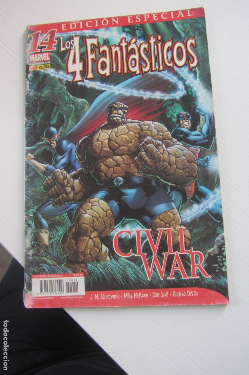 C&oacute;mics: LOS 4 FANTASTICOS VOLUMEN 6 N&ordm; 14 - EDICION ESPECIAL - CIVIL WAR - MARVEL - PANINI Arx123