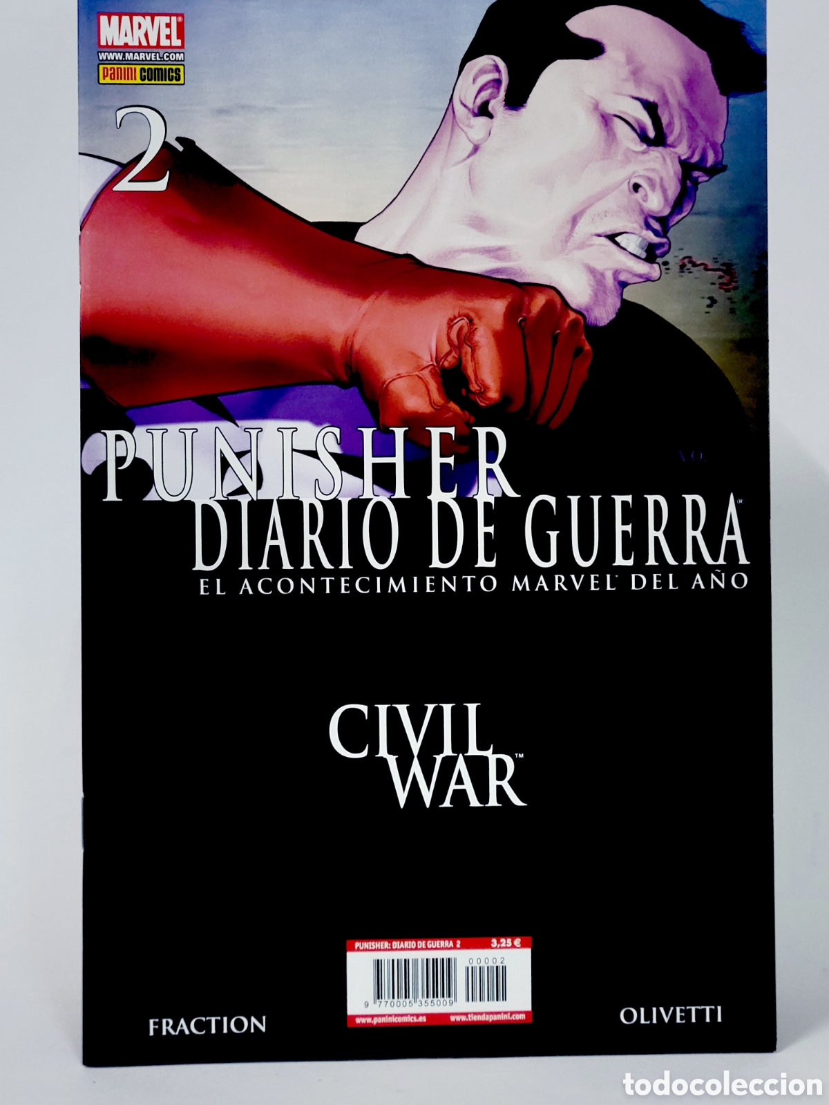 C&oacute;mics: C&Oacute;MIC PUNISHER DIARIO DE GUERRA 2 CIVIL WAR PANINI MARVEL GRAPA DE KIOSCO